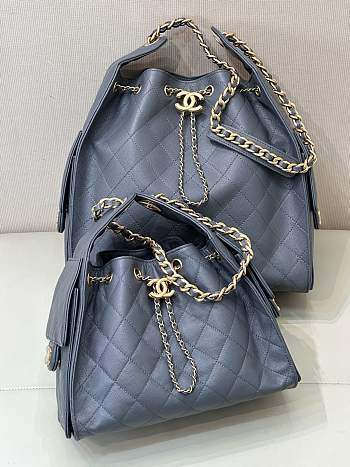 Chanel 25 Bag grained calfskin in grey