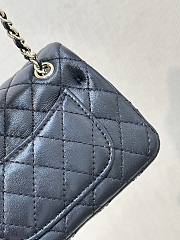 Chanel Nano Classic Double Flap Bag Charm Black Lambskin Leather - 12.5x5x8cm - 6