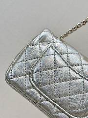 Chanel Nano Classic Double Flap Bag Gold Charm Lambskin Leather - 12.5x5x8cm - 6