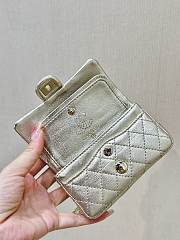 Chanel Nano Classic Double Flap Bag Gold Charm Lambskin Leather - 12.5x5x8cm - 5