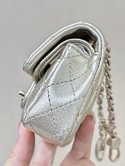 Chanel Nano Classic Double Flap Bag Gold Charm Lambskin Leather - 12.5x5x8cm - 2