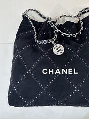 Chanel 22 Black Velvet Tote - 37/35/7cm - 4