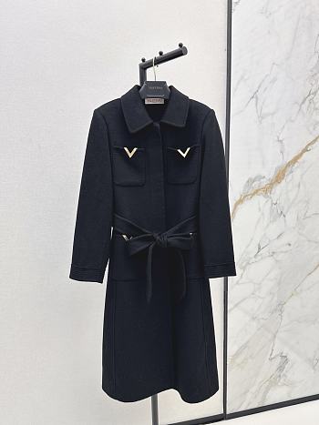 Valentino Garavani Drill double-breasted Coat Black
