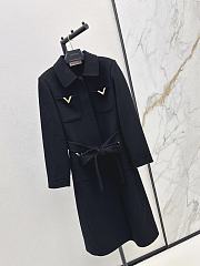 Valentino Garavani Drill double-breasted Coat Black - 6