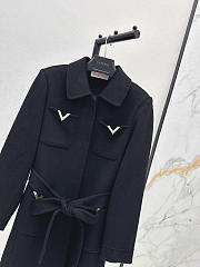 Valentino Garavani Drill double-breasted Coat Black - 5