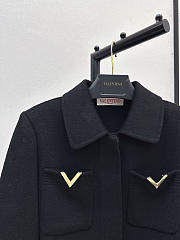 Valentino Garavani Drill double-breasted Coat Black - 4