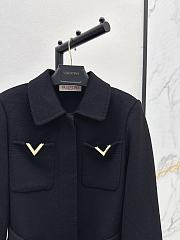 Valentino Garavani Drill double-breasted Coat Black - 2