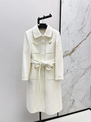 	 Valentino Garavani Drill double-breasted Coat White