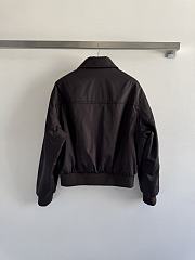 Prada Leather Brown Triangle-logo Jacket - 3