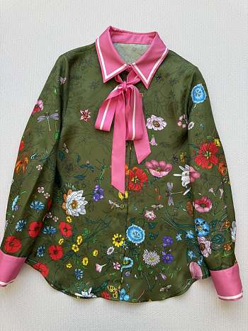 Gucci Printed silk set