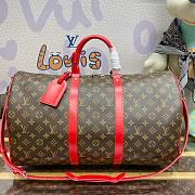 Louis Vuitton Keepall 50 Monogram Canvas Red - 50x29x23cm - 1