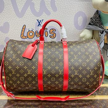 Louis Vuitton Keepall 50 Monogram Canvas Red - 50x29x23cm