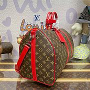Louis Vuitton Keepall 50 Monogram Canvas Red - 50x29x23cm - 6