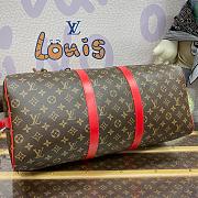 Louis Vuitton Keepall 50 Monogram Canvas Red - 50x29x23cm - 2