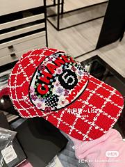 Chanel Tweed Red hat - 3