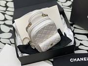 Chanel Classic Mini White Caviar Backpack - 18×13×9cm - 5