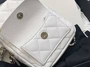 Chanel Classic Mini White Caviar Backpack - 18×13×9cm - 3