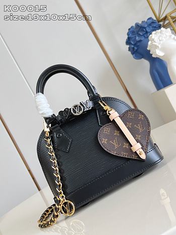 Louis Vuitton Alma BB Monogram In Black - 19x10x15cm