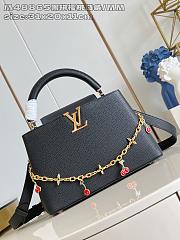 Louis Vuitton Capucines Cherry In Black Leather - 20 x 11 x 31.5cm - 1