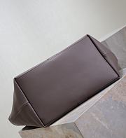 YSL Y tote in leather PURPLE BROWN -  37 X 32 X 27–22 CM - 6