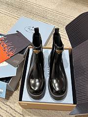 Prada Brushed leather booties Black - 2