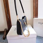 Celine Shoulder Camille 16 Soft Smooth Calfskin Black 27x15x4cm - 4