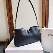 Celine Shoulder Camille 16 Soft Smooth Calfskin Black 27x15x4cm - 2