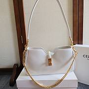 Celine Shoulder Camille 16 Soft Smooth Calfskin White 27x15x4cm - 1
