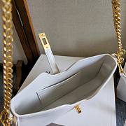 Celine Shoulder Camille 16 Soft Smooth Calfskin White 27x15x4cm - 3