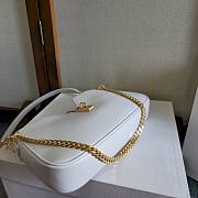 Celine Shoulder Camille 16 Soft Smooth Calfskin White 27x15x4cm - 2