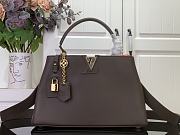 Louis Vuitton Capucines MM Souple Chocolate Brown 33x24x12cm - 1