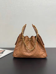 Chanel 25 Small Handbag Brown 30x26x14cm - 4