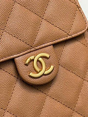 Chanel 25 Small Handbag Brown 30x26x14cm - 2