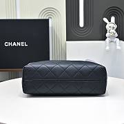 Chanel Suede Black & Grey Tote 36x11.5x32cm - 5