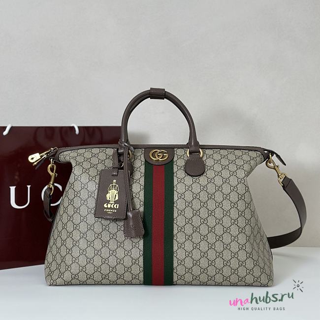 Gucci Savoy Medium Travel Bag Brown 48x28x18cm - 1