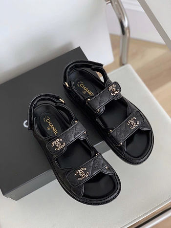 Chanel Black Dad Sandal