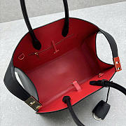 Ferragamo Hug Tote Bag Black Red 31.5x19x22cm - 5