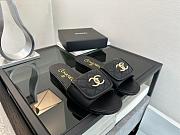Chanel Black Slides - 1