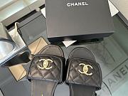 Chanel Black Slides - 4