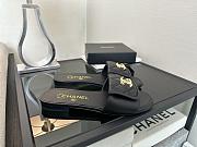 Chanel Black Slides - 2