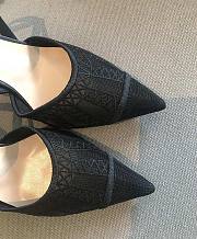 Fendi Black Lace Colibri Lite Slingback Pumps 8.5cm - 2