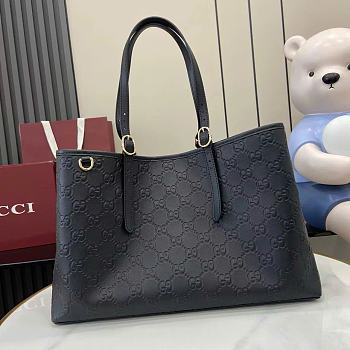 Gucci GG Emblem Large tote bag Black 38x25x15cm