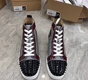 Christian Louboutin Printed Studded Sneakers - 4