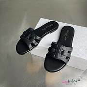 Dior D-Club Slide Black Calfskin  - 2