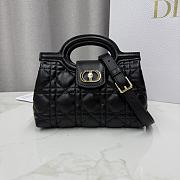 Dior Jolie Top Handle Mini Bag Black 18.5x13x8.5cm - 1