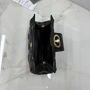 Dior Jolie Top Handle Mini Bag Black 18.5x13x8.5cm - 6