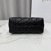 Dior Jolie Top Handle Mini Bag Black 18.5x13x8.5cm - 5