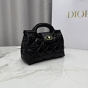 Dior Jolie Top Handle Mini Bag Black 18.5x13x8.5cm - 4