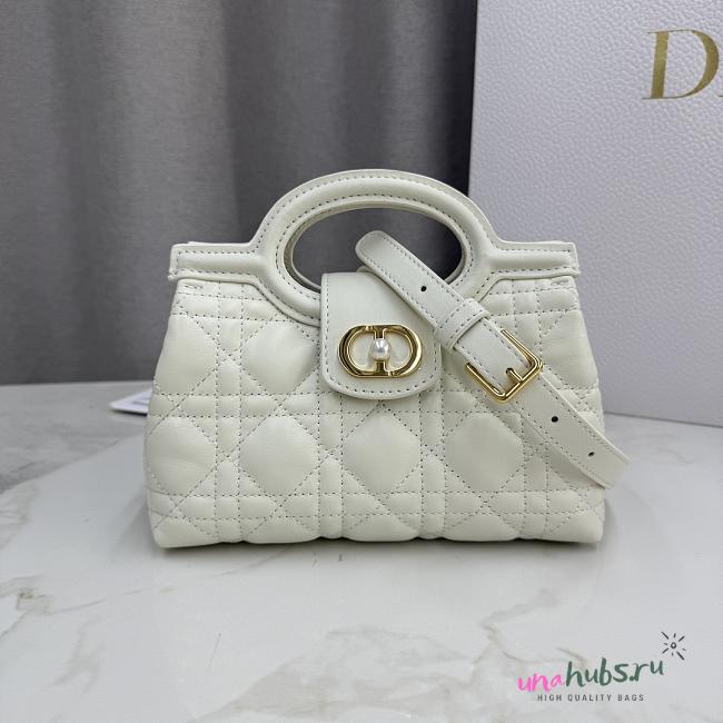 Dior Jolie Top Handle Mini Bag White - 1