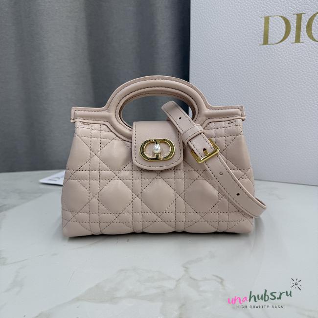 Dior Jolie Top Handle Mini Bag Pink 18.5x13x8.5cm - 1